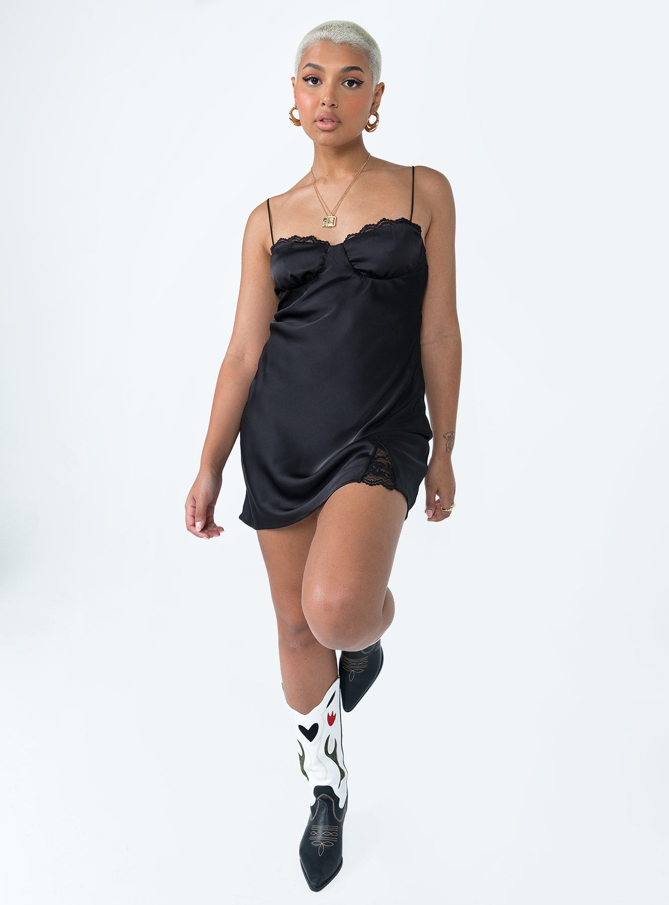 princess polly snowbird mini dress Snowbird Mini Dress Black