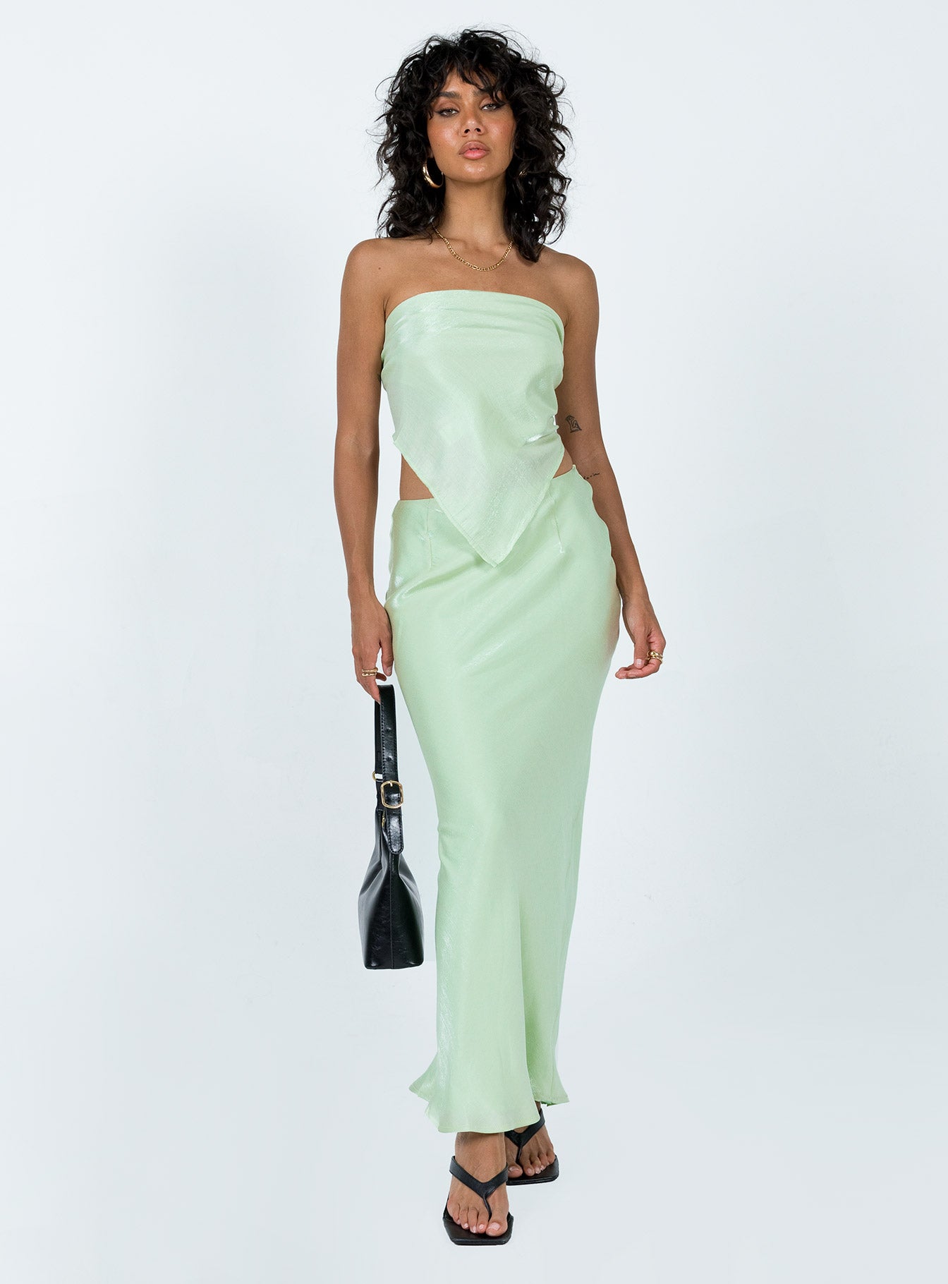 product Jodie Maxi Skirt Green Princess Polly  Maxi 