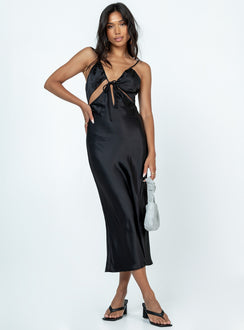 product Princess Polly Asymmetric Neckline  Renner Midi Dress Black