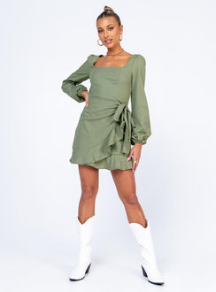 The Villa Mini Dress Green
