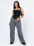 product Princess Polly High Waisted Pants  Motel Sakaria Trouser Tailoring Charcoal