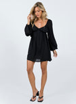 product Princess Polly Crew Neck Crew Neck Crew Neck  Bettie Mini Dress Black