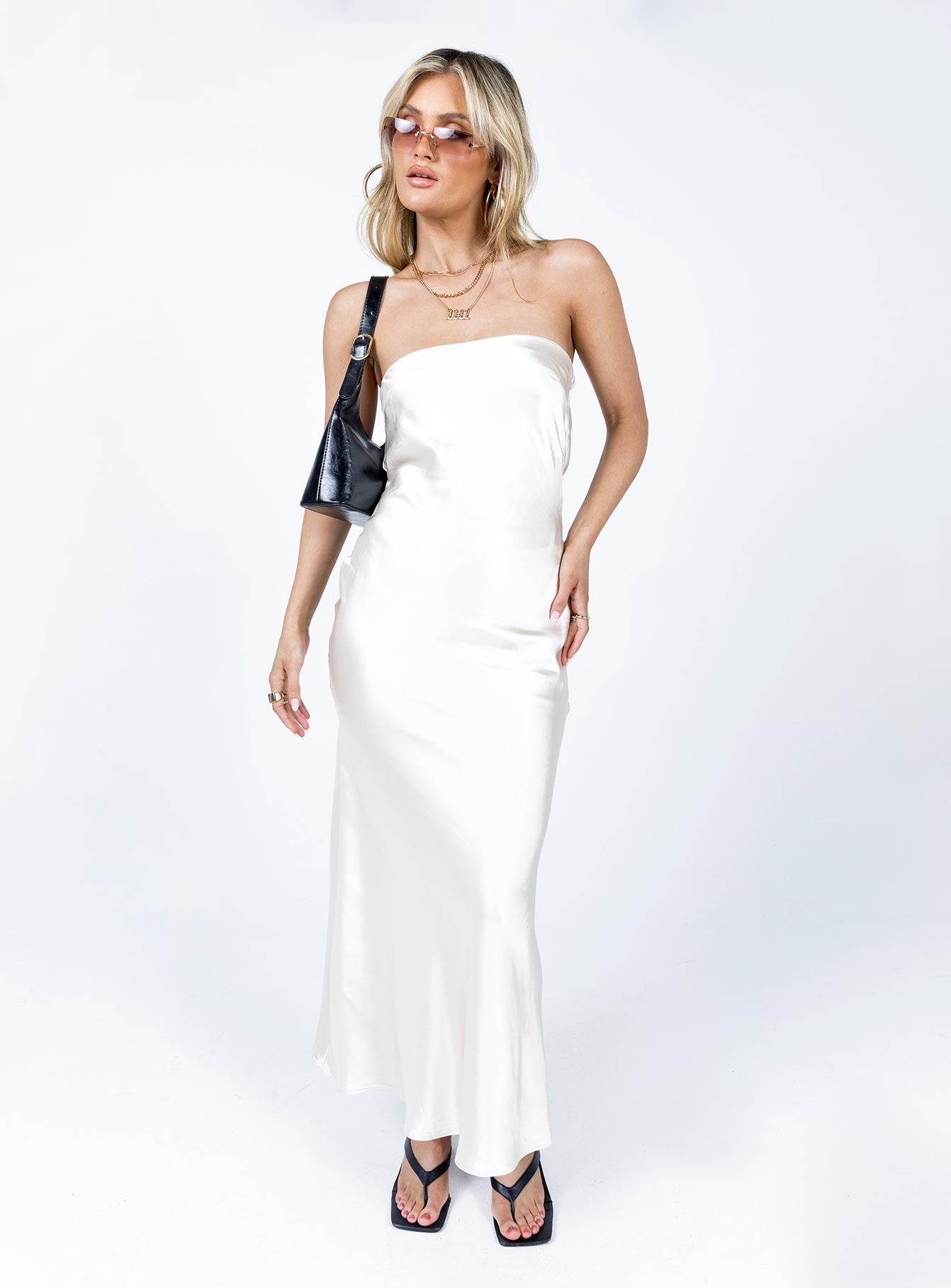 Haley Maxi Dress Champagne | Princess Polly Haley Maxi Dress Champagne | Princess Polly