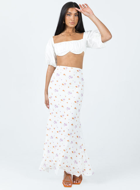 product Princess Polly Half Sleeves Sweetheart  Made In Heaven Top White