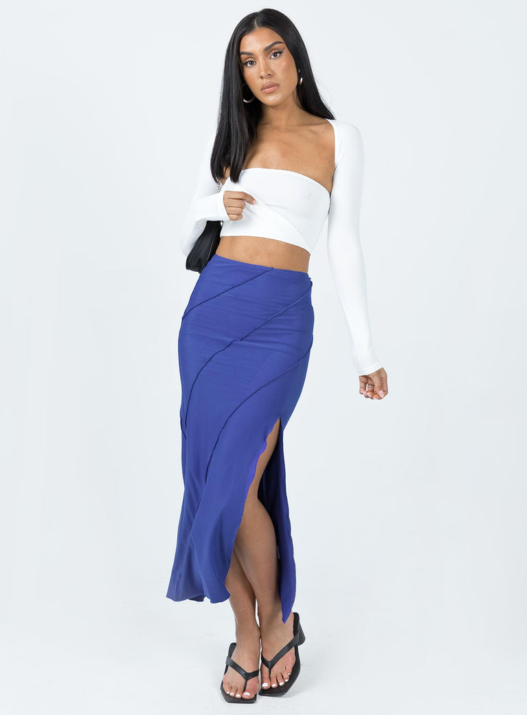 Erika Midi Skirt Blue