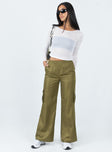 product Princess Polly High Waisted Pants High Waisted Pants High Waisted Pants  Cademan Cargo Pants Khaki