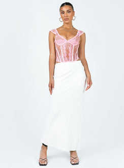 product Princess Polly Sleeveless Sweetheart  Some Like It Hot Lace Corset Pink