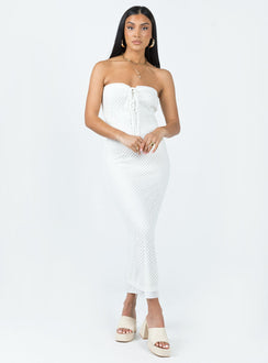 product Princess Polly Sweetheart Neckline  Mollen Maxi Dress White