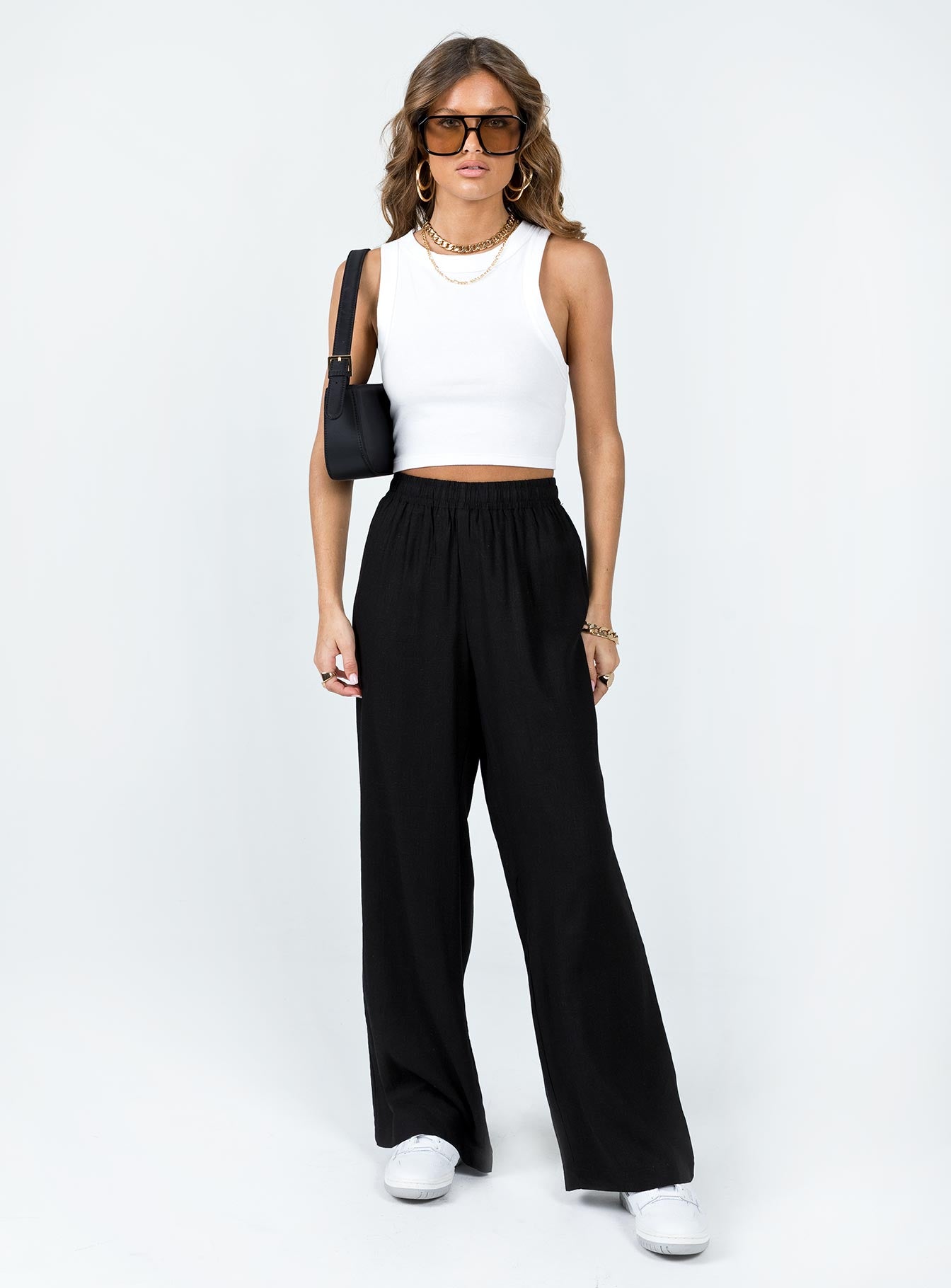 princess polly black dress pants Two Lovers Low Rise Pants | Black | Womens