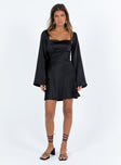 product Princess Polly High Neck  Braydon Long Sleeve Mini Dress Black