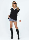 Antonia Sweater Vest Black Princess Polly  long 