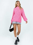 Jendi Sweater Pink Princess Polly  long 