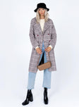 Parisa Winter Check Coat Multi