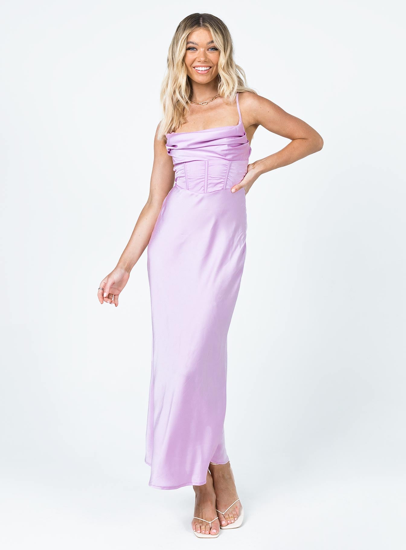 Lillie Midi Dress Purple