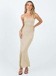 Princess Polly Square Neck  Andros Maxi Dress Beige