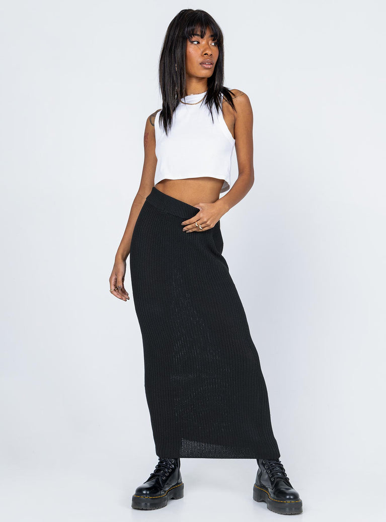 Antina Maxi Skirt Black