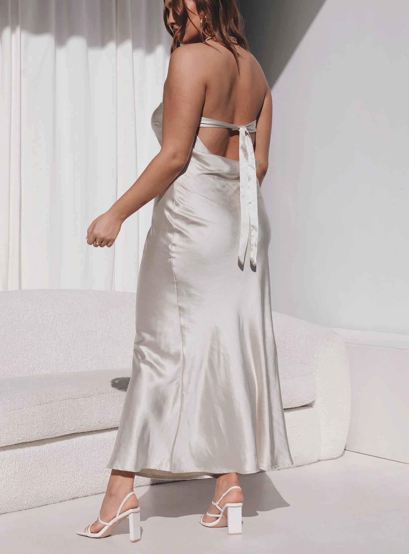 Haley Maxi Dress Champagne | Princess Polly Haley Maxi Dress Champagne | Princess Polly