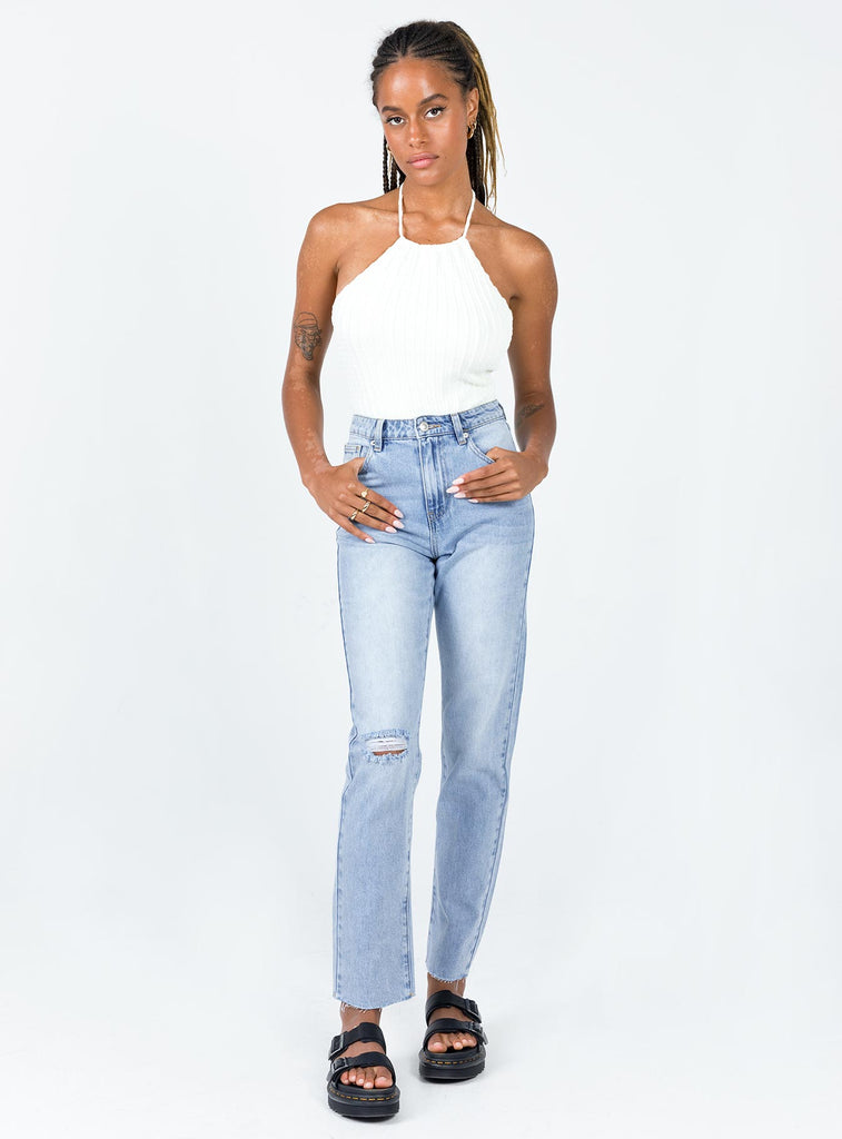 Evelyn Low Rise Denim Jeans