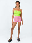 Cooper Space Dye Knit Shorts Pink