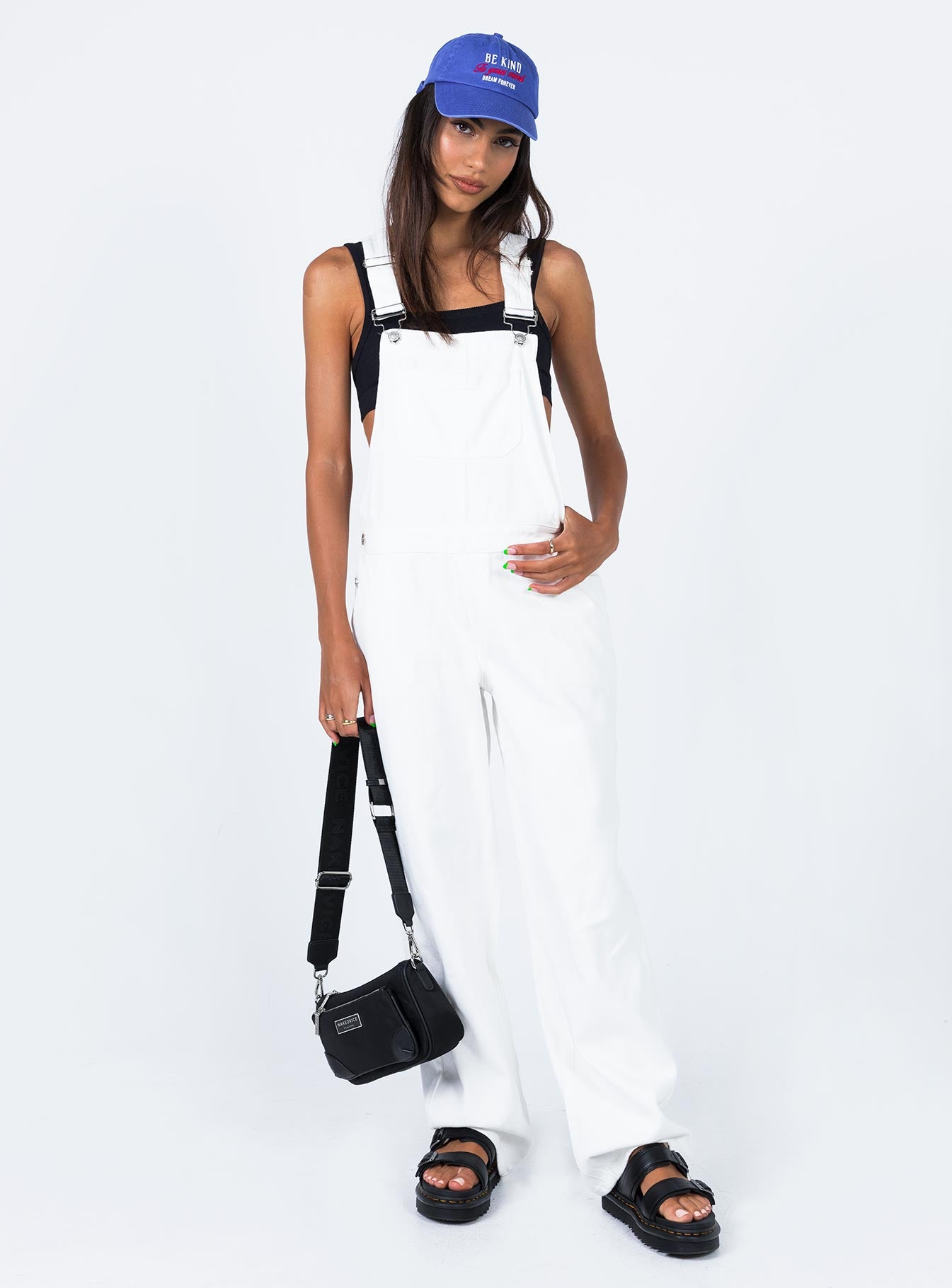 Aura Overalls White