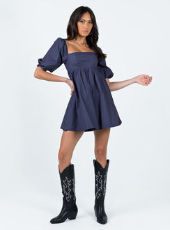 product Princess Polly Square Neck  Vana Mini Dress Navy