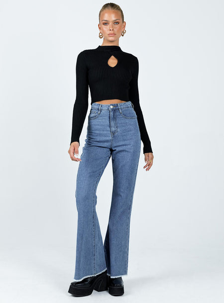 Flare Jeans | High Rise Flared Jeans | Princess Polly USA