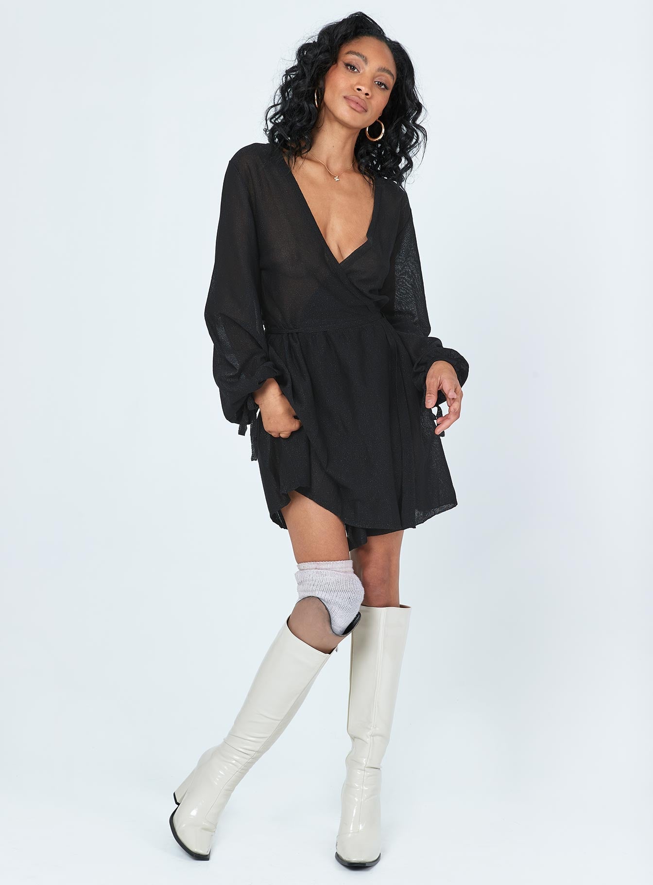 Chiara mini dress black