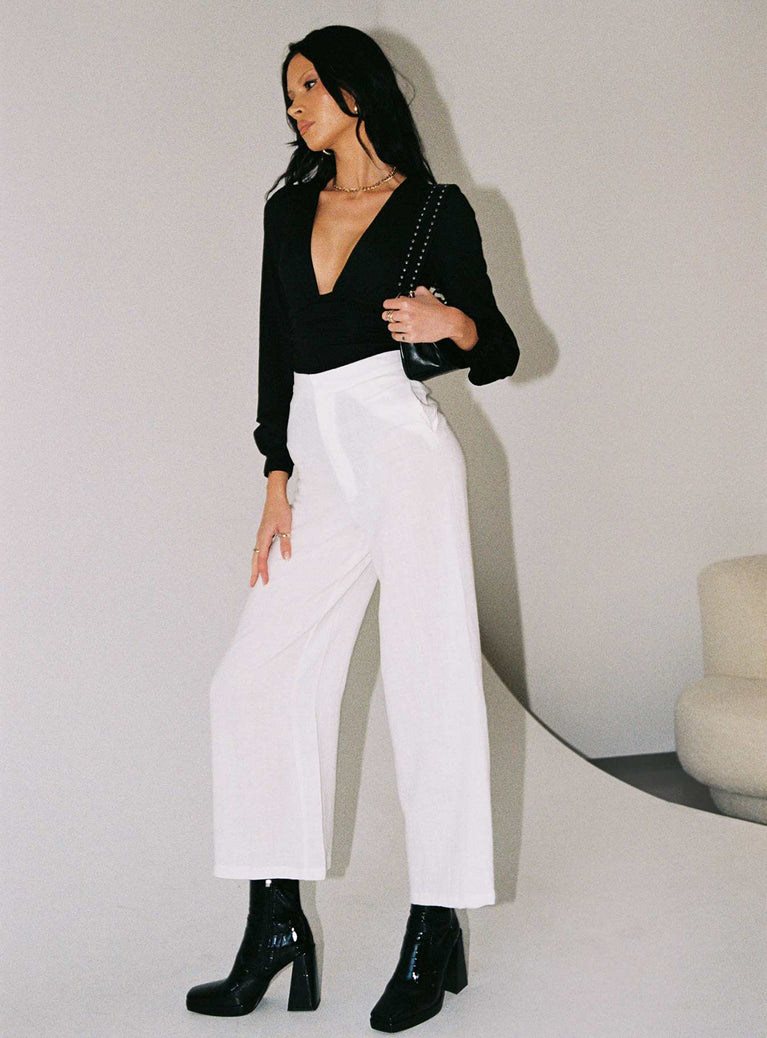 Brunie Pants White Tall