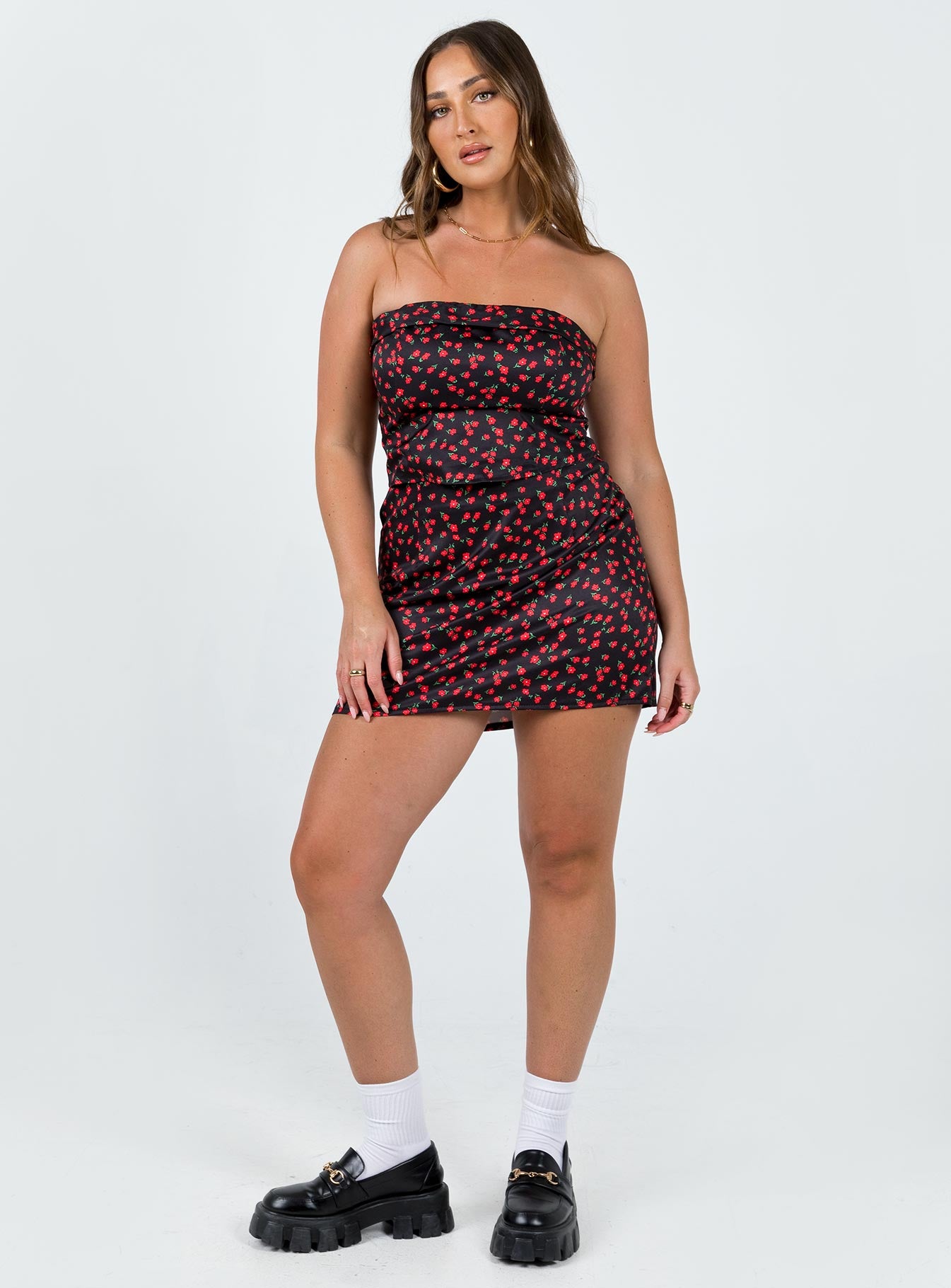 product Chadwick Mini Skirt Black Floral Princess Polly  Mini Skirts 