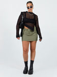 Indianna Sweater Black Princess Polly  Cropped 