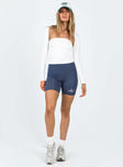 Championship Bike Short Navy Princess Polly mid-rise 