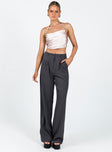 Champagne crop top Silky material Halter neck style Silver-toned buckle fastening Twin elasticated straps at back Pointed hem