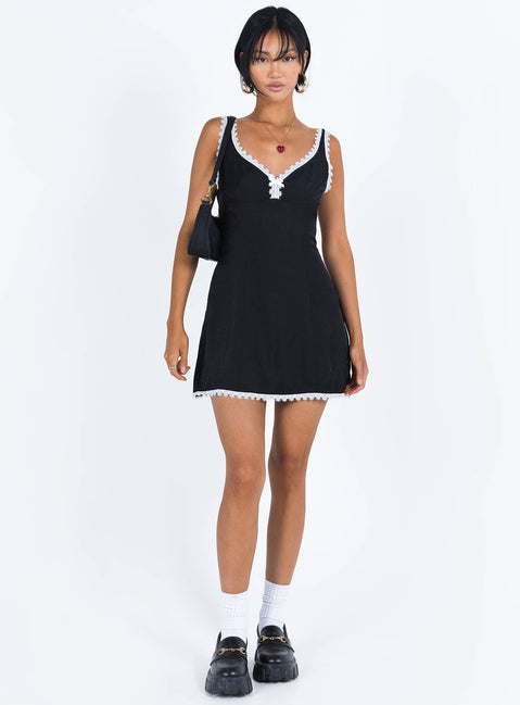 Fyfe Mini Dress Dusty Black