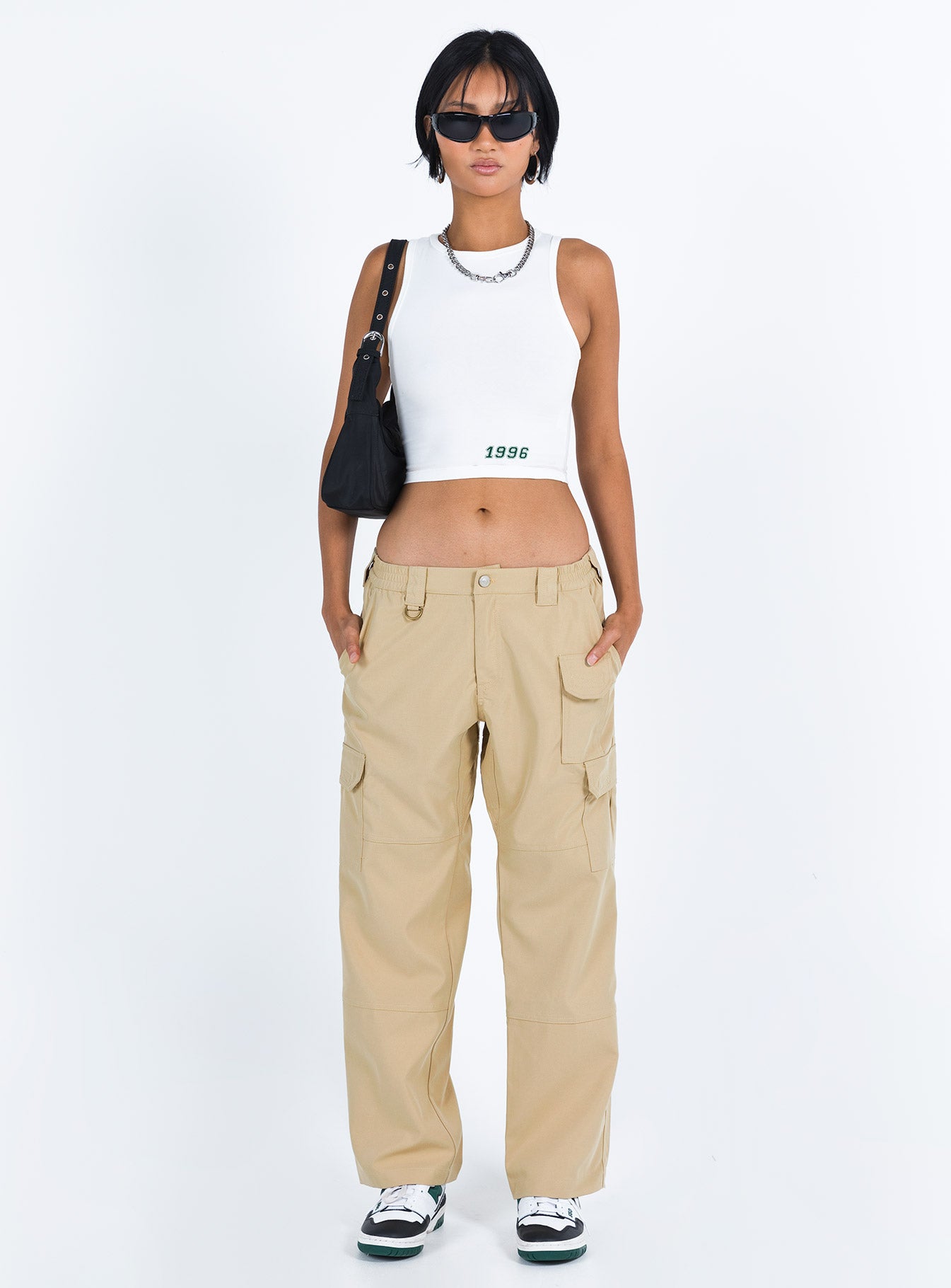 product Princess Polly High Waisted Pants  Aysa Cargo Pants Khaki