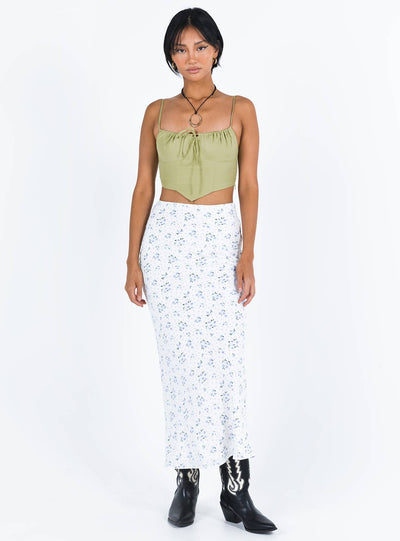 Hera Maxi Skirt White