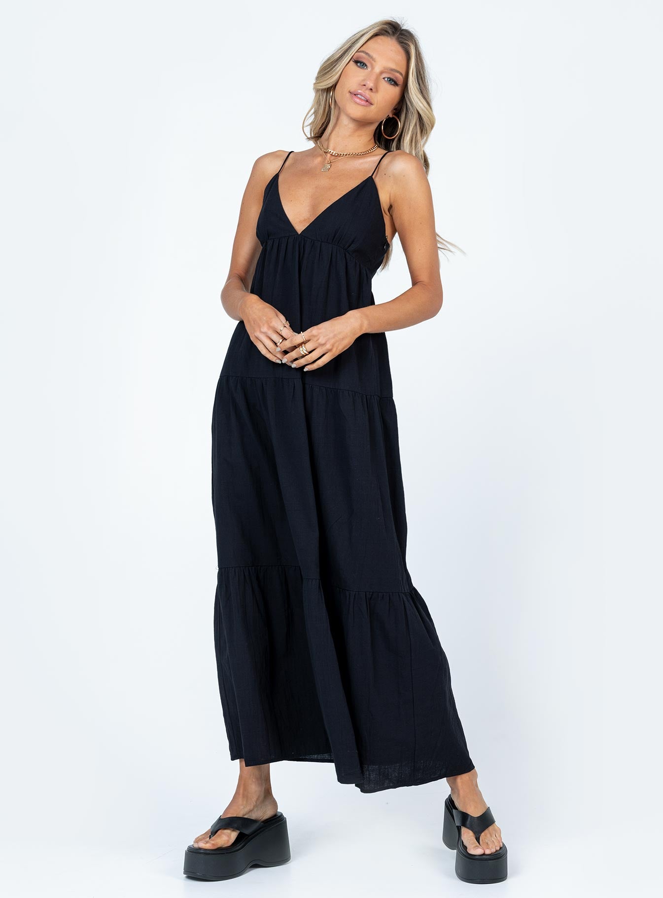 Chelsea maxi dress black