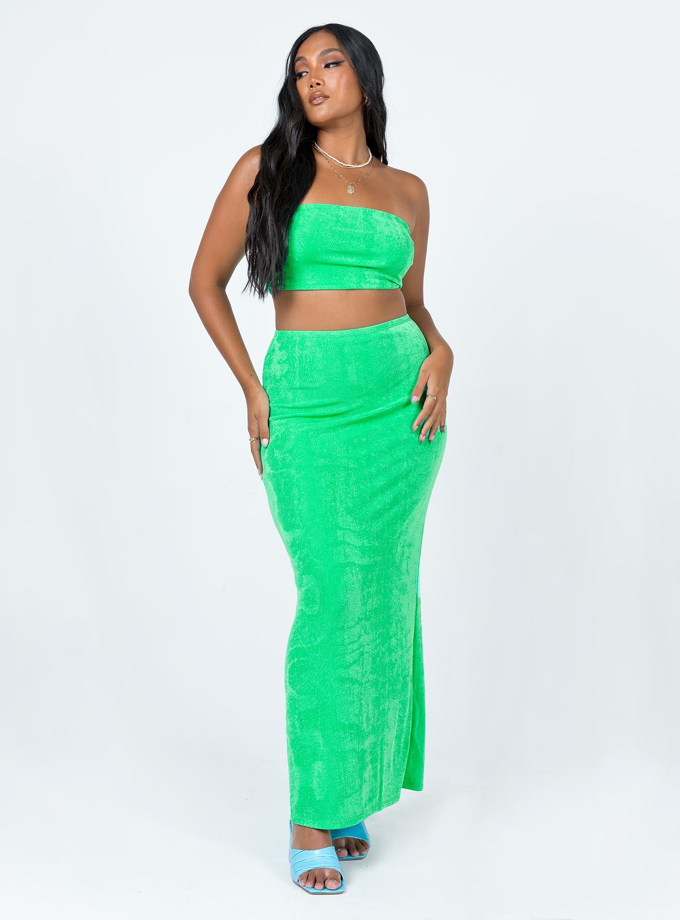 product Princess Polly  Maci Strapless Top Green