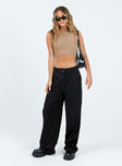 Cropped tank top Mesh material Ruched sides Invisible zip fastening at side Good stretch