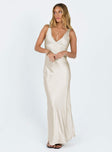 Princess Polly Plunger  Norma Maxi Dress Champagne