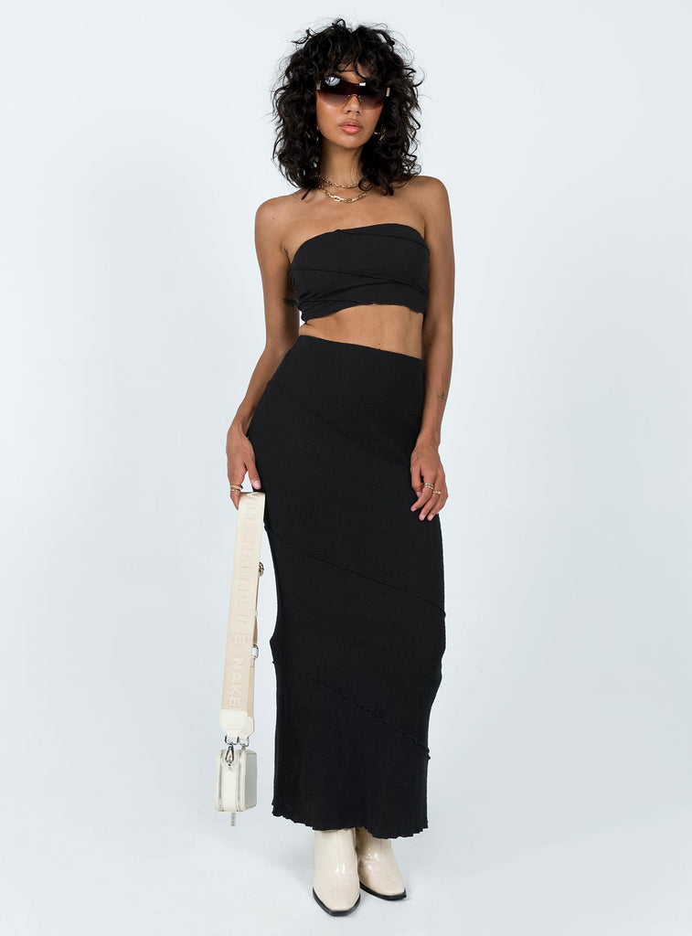 Oscar Strapless Top Black