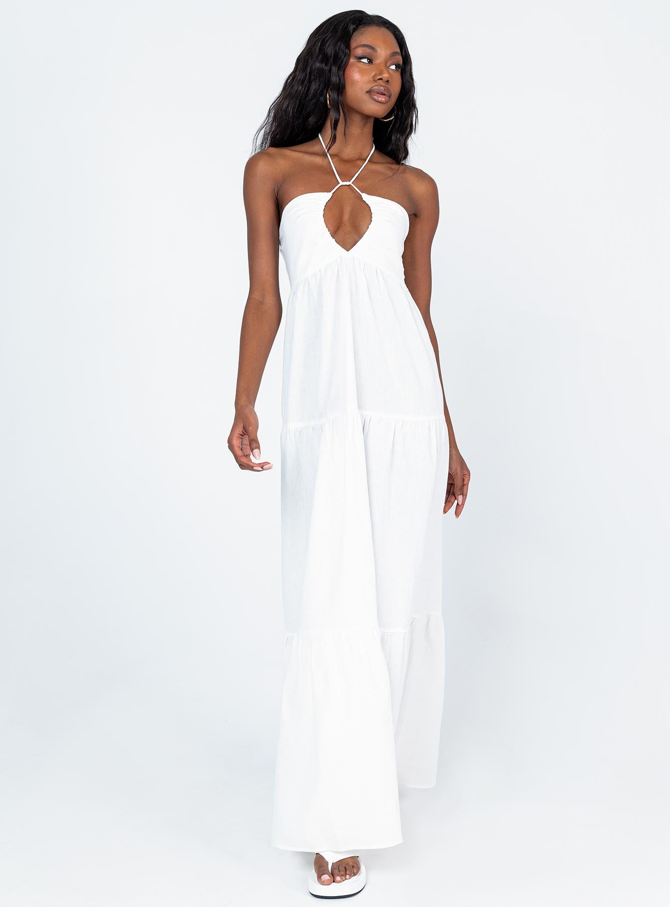 princess polly white maxi dress Lincoln Maxi Dress White