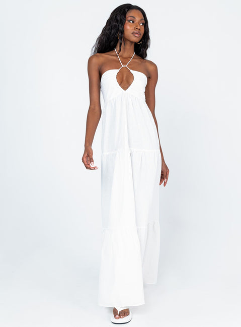 princess polly white maxi dress Ceremonious Maxi Dress White