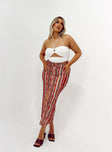 Molly Retro Stripe Midi Skirt Multi