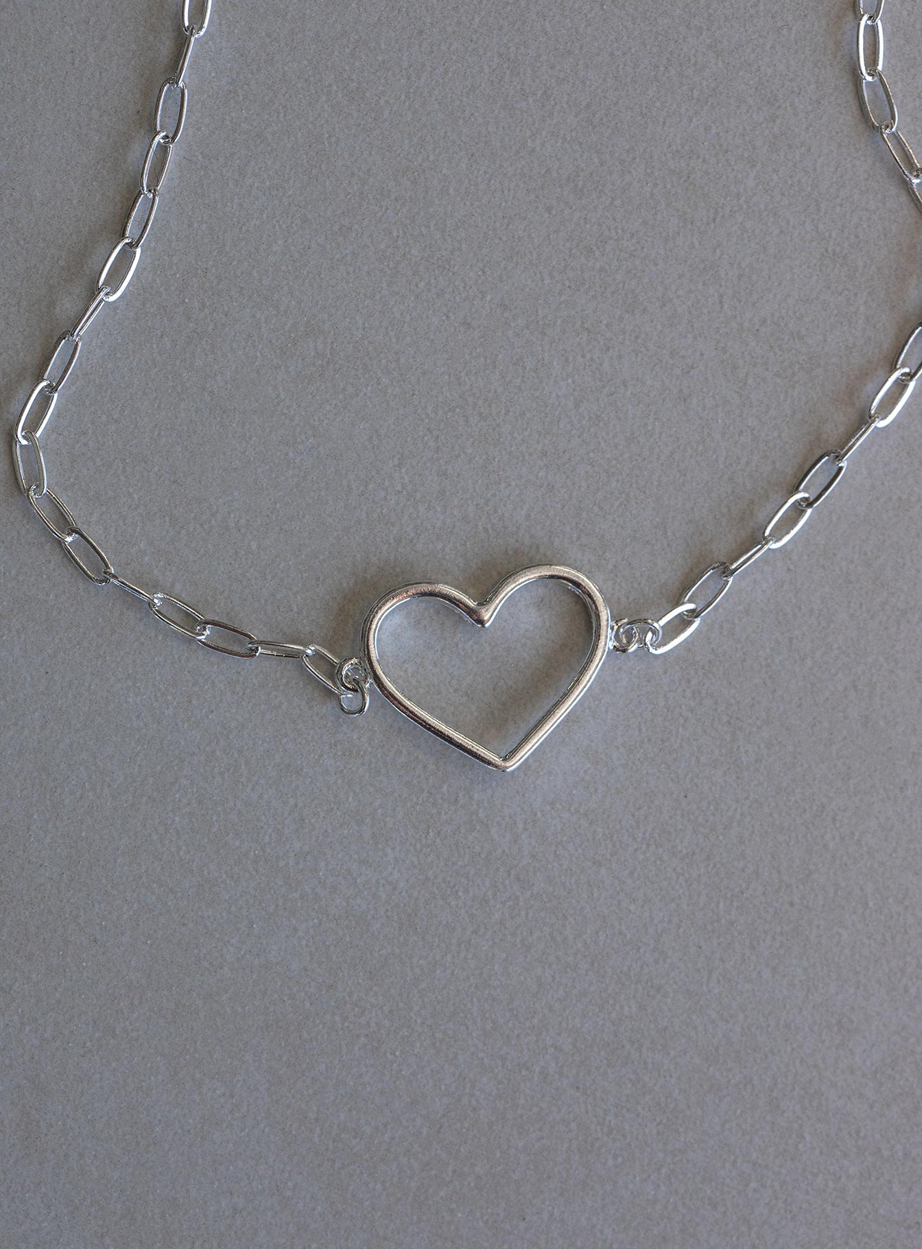 Burley Heart Choker Silver Eco