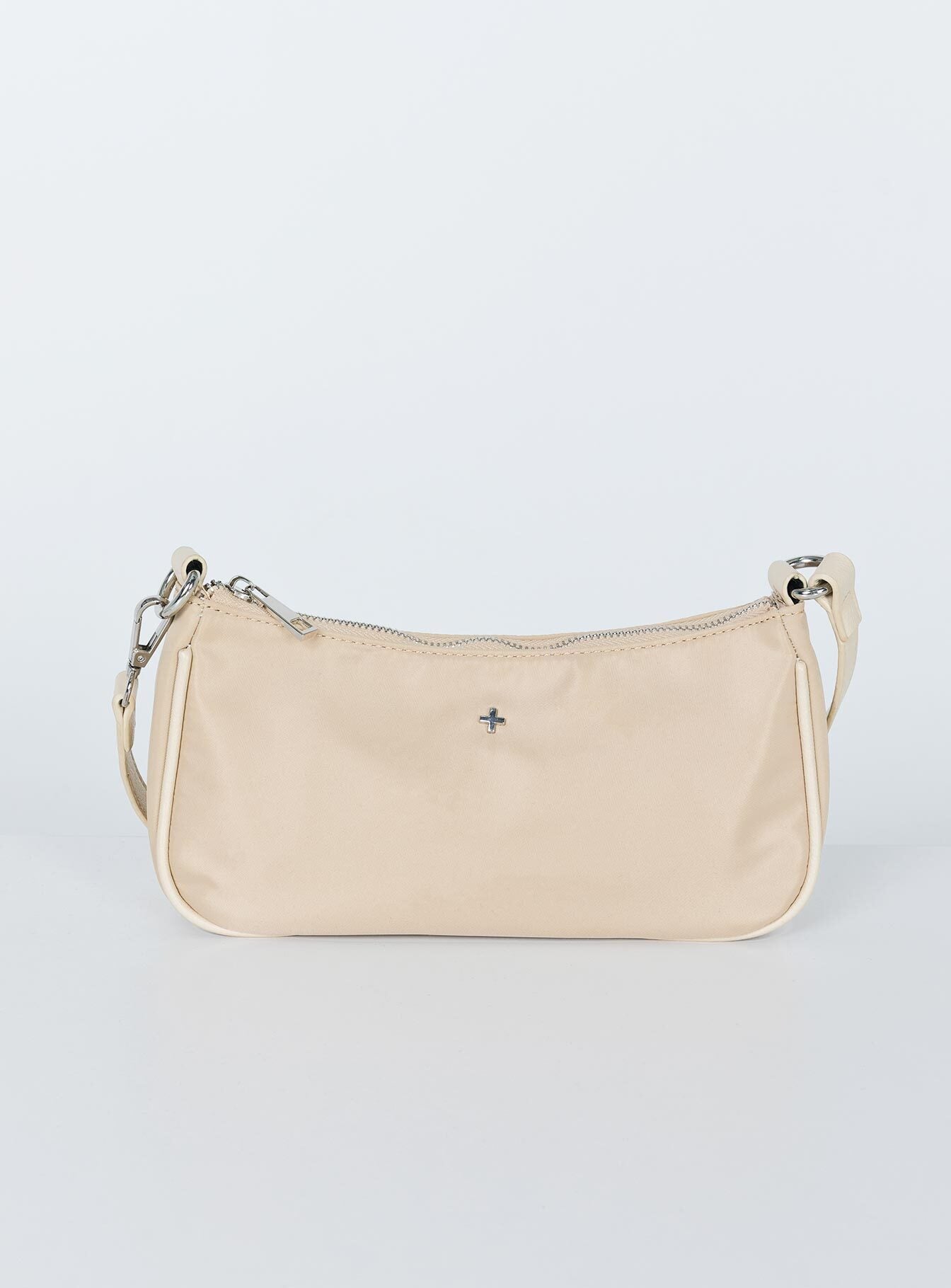 Peta & Jain Piper Bag Beige Nylon Silver Hardware