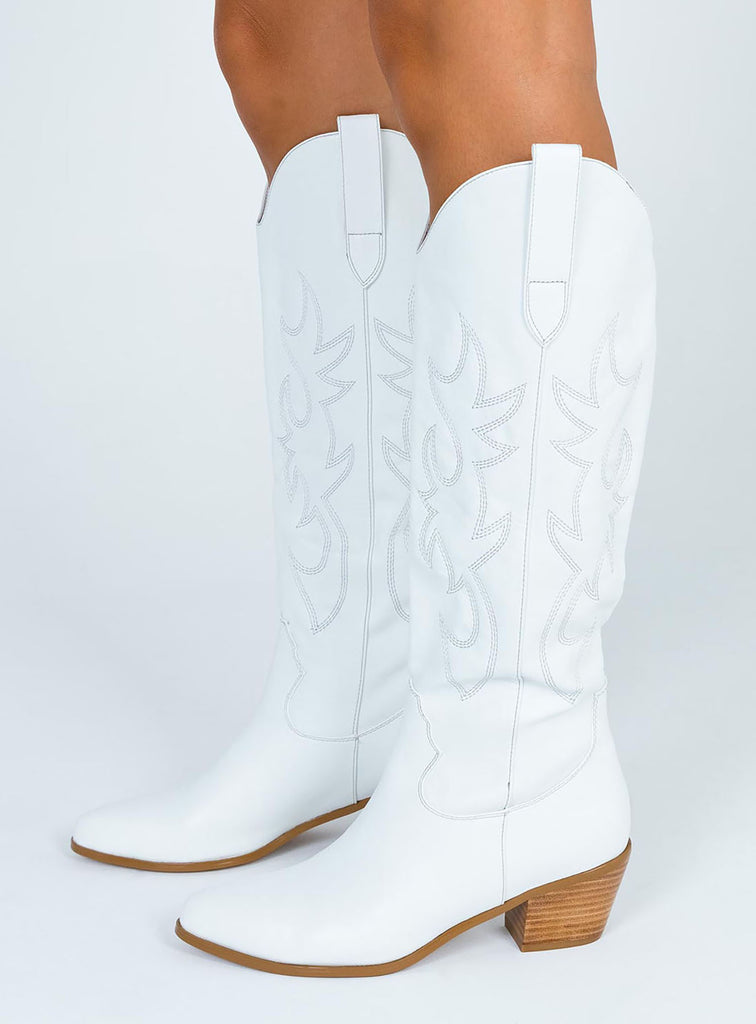 White Cowboy Boots