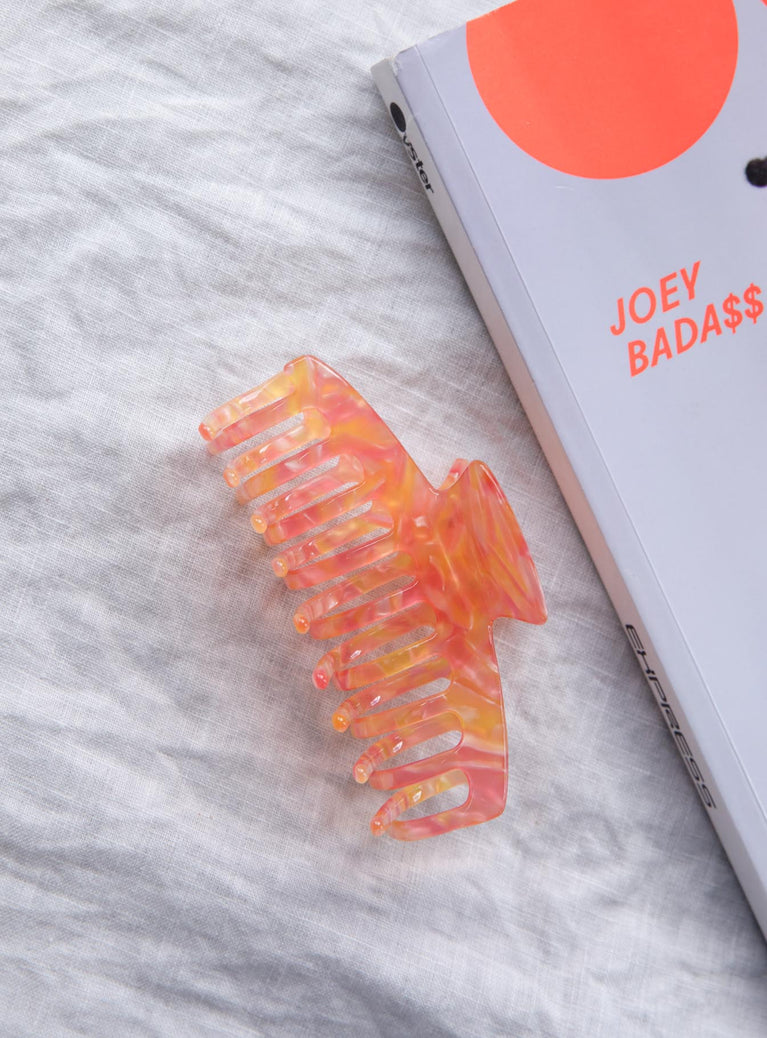 High Summer Hair Clip Orange / Pink