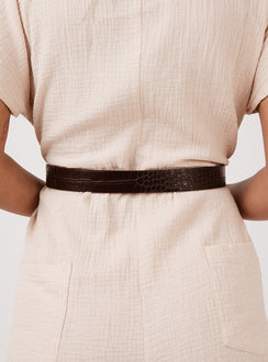 Reptile Rodeo Belt Chocolate