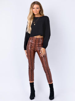 The Thorpe Cropped Sweatshirt Black Princess Polly  Cropped 