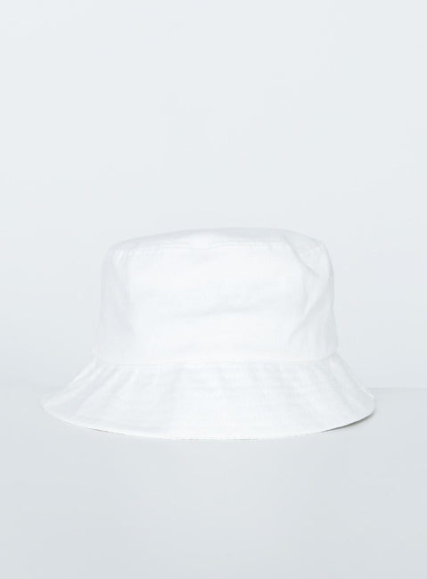 Canvas Bucket Hat White